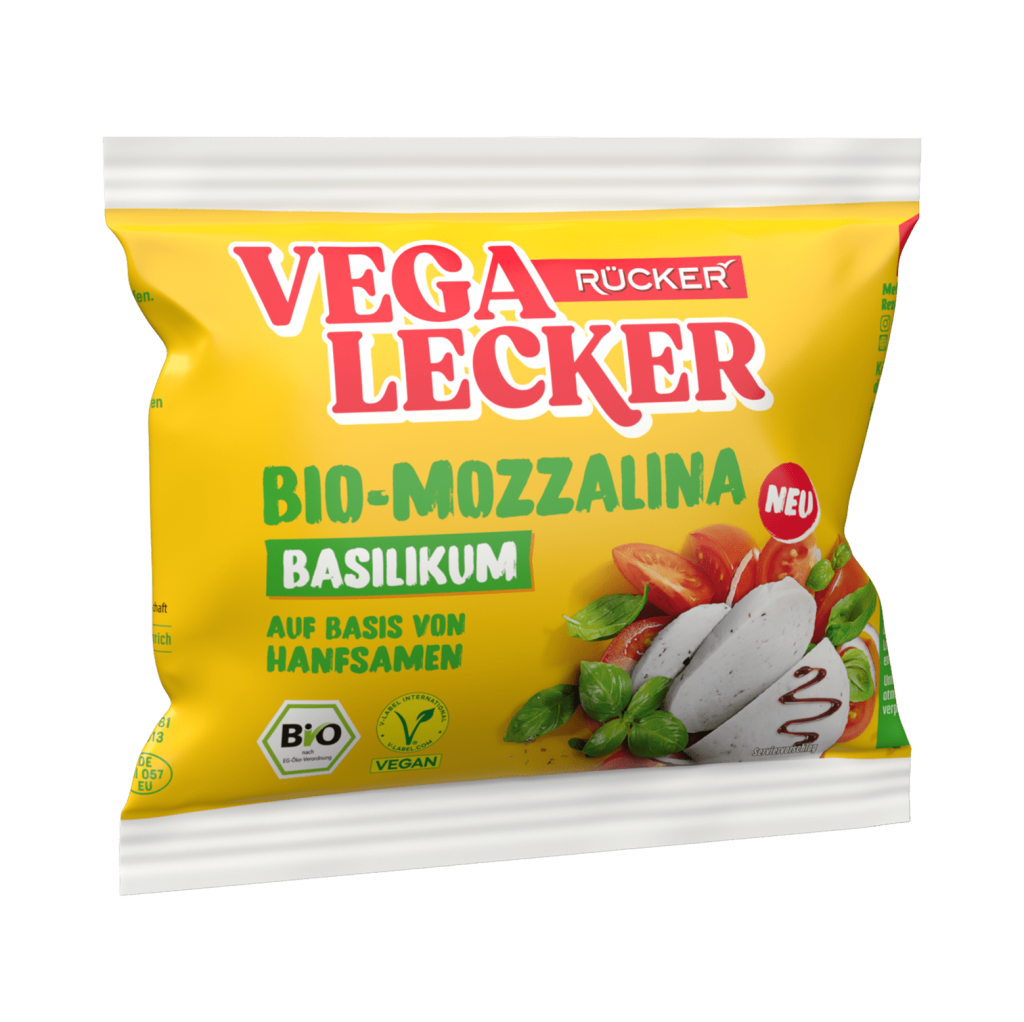 RÜCKER Vega Lecker Bio-Mozzalina Basilikum