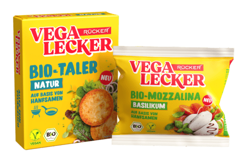 Vega Lecker Bio-Taler Natur und Bio-Mozzalina Basilikum